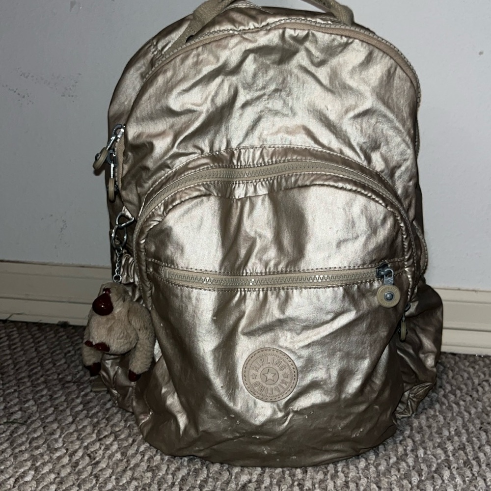 COPY - Kipling metallic backpack